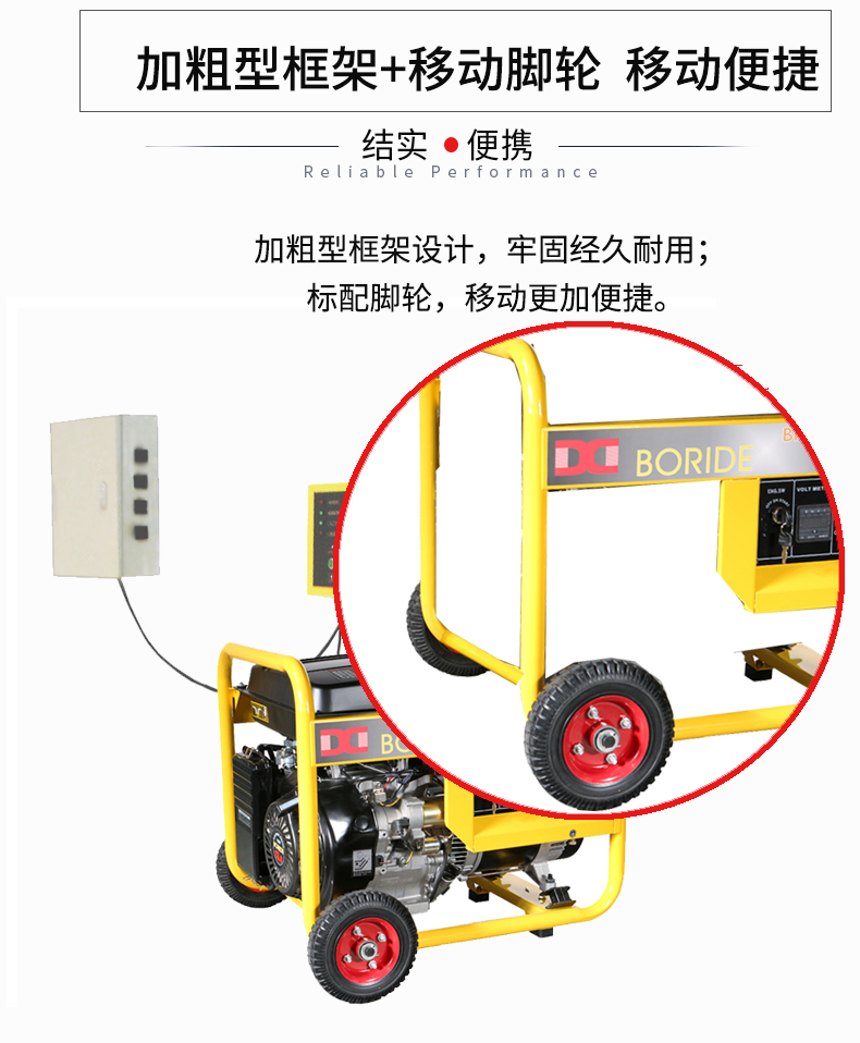 單相5kW無人值守ATS小型汽油發(fā)電機(jī)組特點(diǎn)